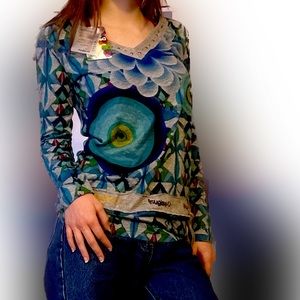 LAST CHANCE DONATING!! NWT Desigual long sleeve top